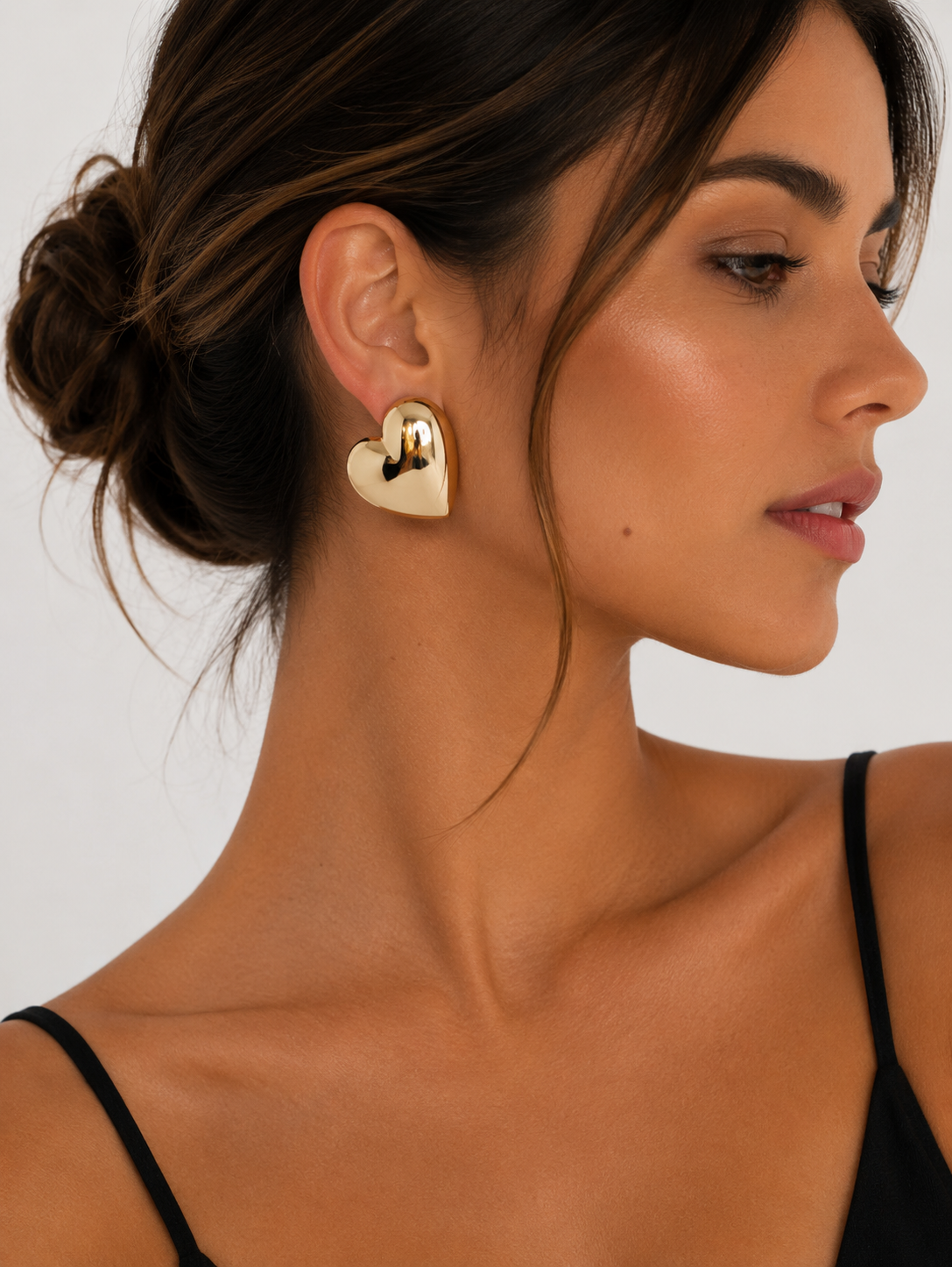 Aretes Golden Heart