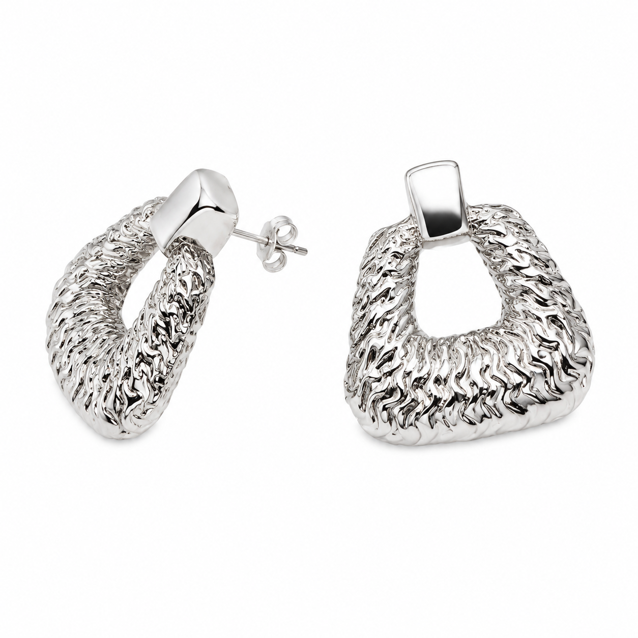 Aretes Aura Plateada