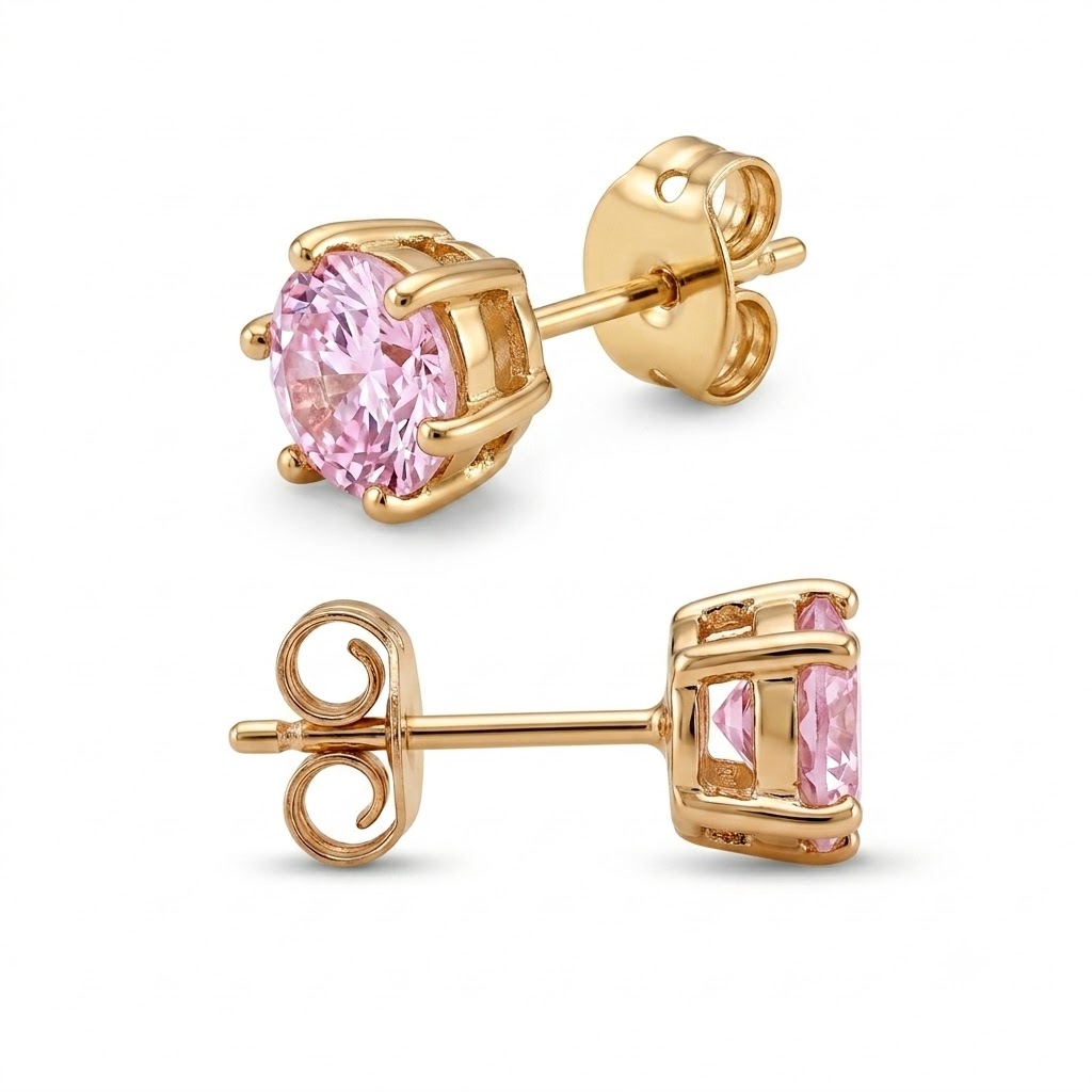 Broqueles Cuarzo Rosa Élite