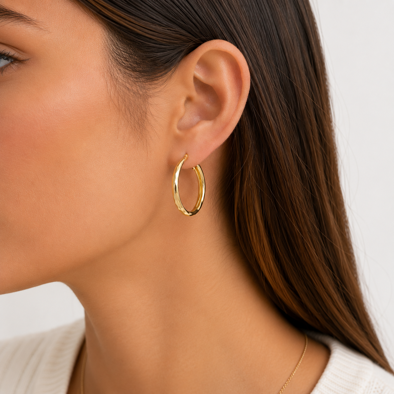 Arracadas Golden Twist Medianas